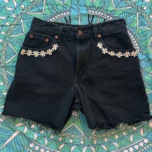 Vintage 90s Levi’s Cut and Upcycled High Waist Shorts
